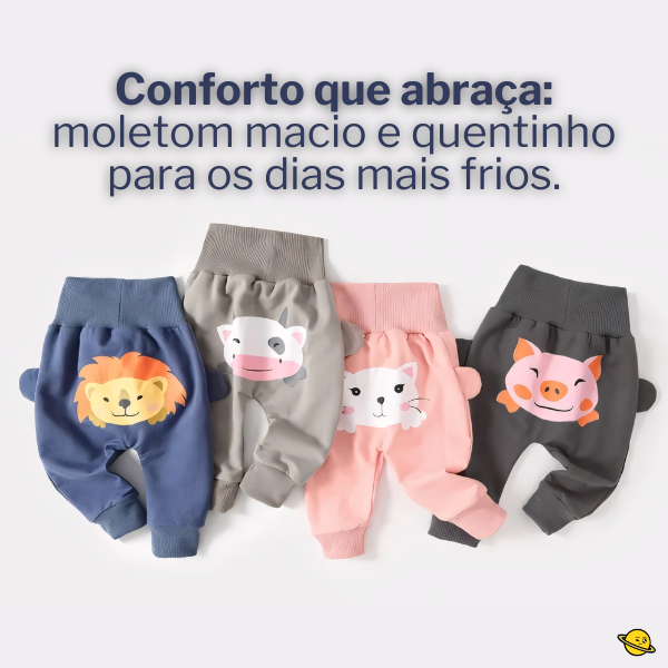 Calça de Moletom Orelhinhas Brincarzi