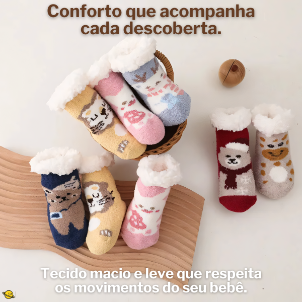 Meião Grosso de Pelúcia Bichinhos Brincarzi