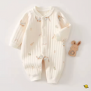 Macacão Cotton em Malha Suave de Botão Brincarzi