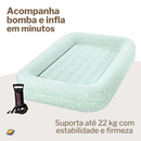 Colchão Inflável Infantil Happy Night + Bomba Brincarzi