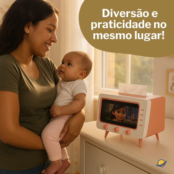Suporte para Celular Kids Televisão Antiga
