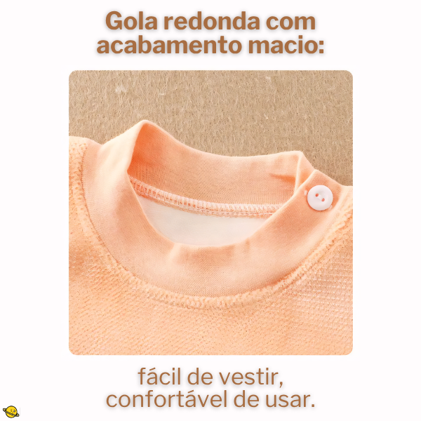 Pijama de Veludo parte Interna - Inverno Luxury Brincarzi