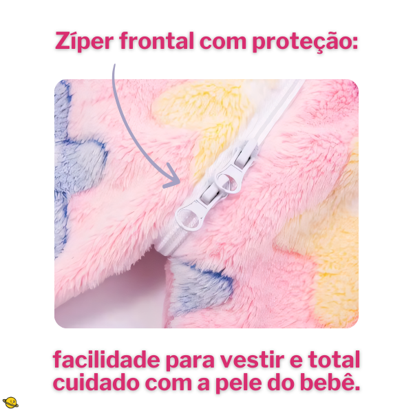 Macacão Pijama Veludo Confortável Brincarzi