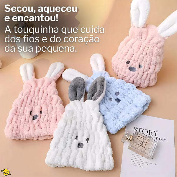 Touca Gorro Multiuso para Inverno e Pós Banho (Super Absorvente) Brincarzi