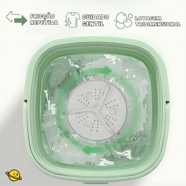 Mini Máquina de Lavar Roupa Dobrável
