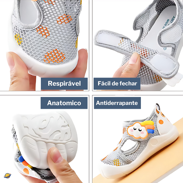 Sandália Arco Iris Respirável Brincarzi