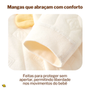 Macacão Cotton em Malha Suave de Botão Brincarzi