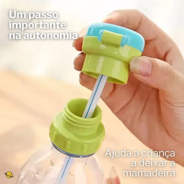 Adaptador de Garrafa com Canudo Antiderramamento Brincarzi