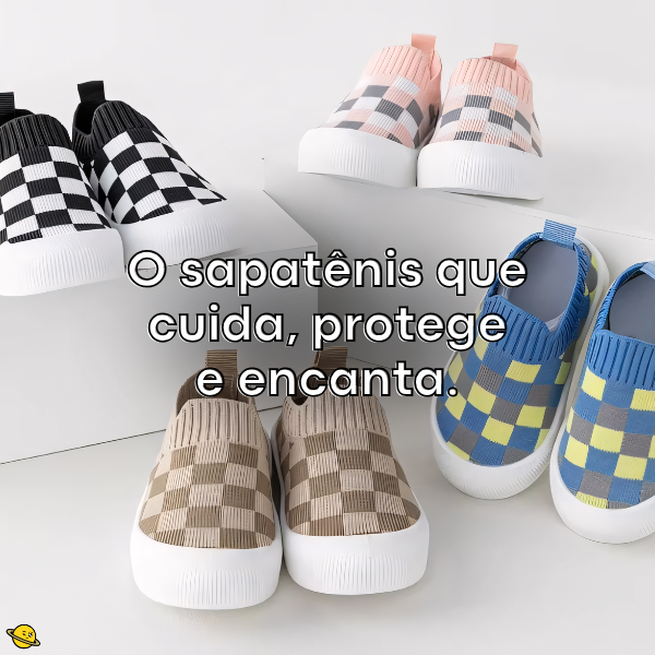 Sapatenis Xadrez Antiderrapante Brincarzi