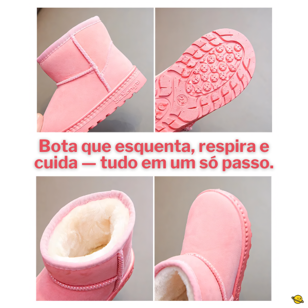 Bota Camurça de Lã Winter Snow Brincarzi