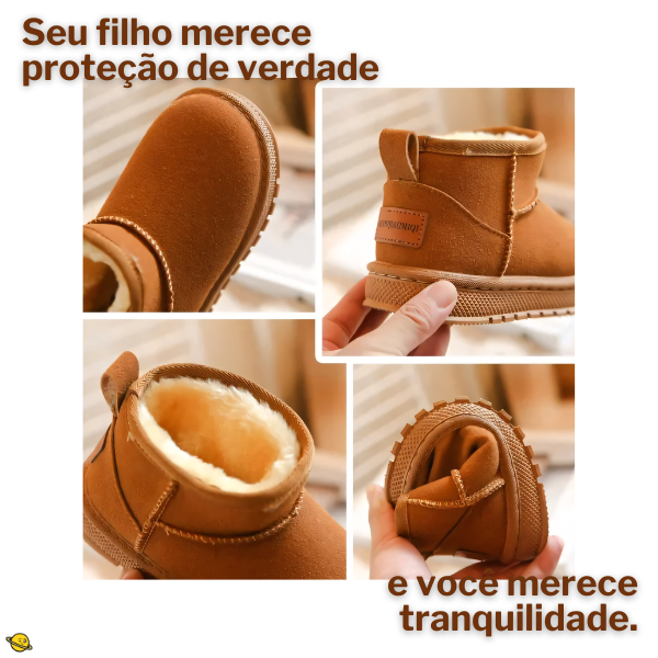 Bota Camurça de Lã Winter Snow Brincarzi