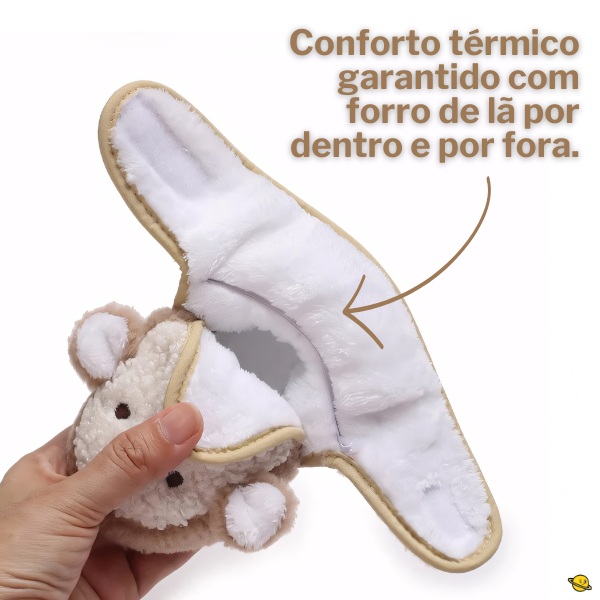 Sapato Ovelinha Sheep (Pelúcia Dentro e Fora) Brincarzi
