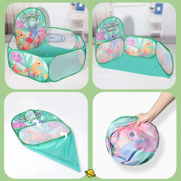 Piscina de Bolinhas com Cesta de Basquete