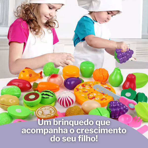 Brinquedo Cesta de Frutas Montessori Brincarzi