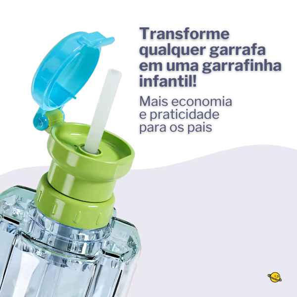 Adaptador de Garrafa com Canudo Antiderramamento Brincarzi