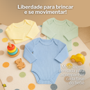 Kit 10 Peças - Conjunto Body Manga Longa + Calça (100% Algodão) Brincarzi