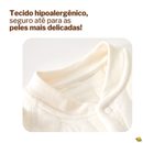 Macacão Cotton em Malha Suave de Botão Brincarzi