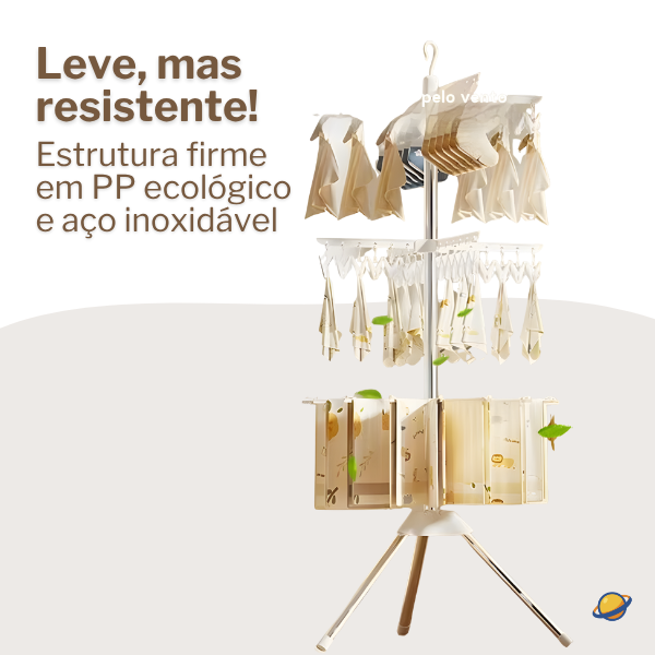 Varal de Roupas Dobrável Portátil Brincarzi