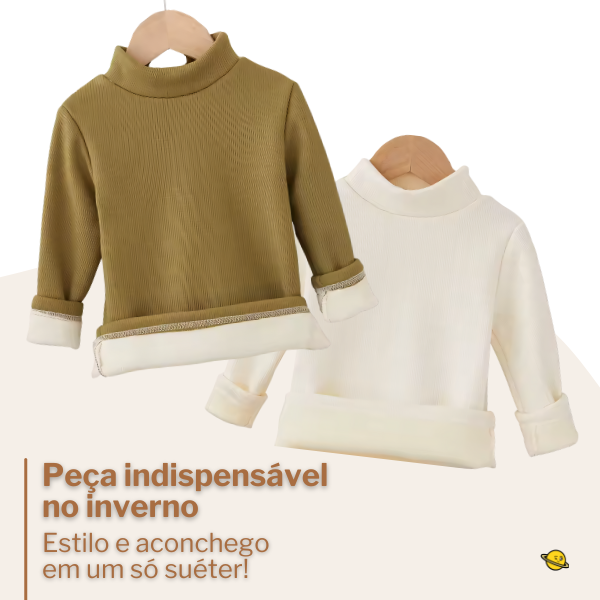 Suéter WarmNeck Gola Alta Térmica Forrado