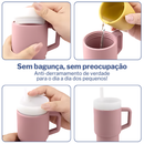 Copo de Silicone com Canudo Anti Derramamento