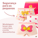 Kit de Calcinhas Infantis Boxer CuteJoy – 4 Peças