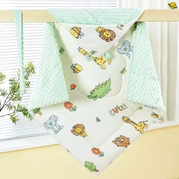 Manta e Cobertor Sunshine (2 em 1) com Capuz de Inverno Brincarzi