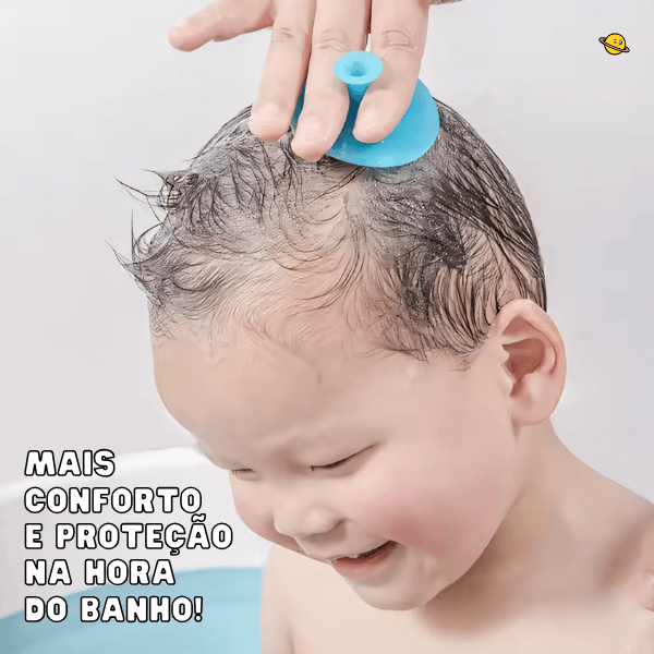 Escova de Silicone para Cabeça Baby