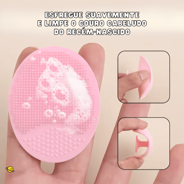 Escova de Silicone para Cabeça Baby