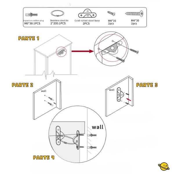 Dispositivo Anti-queda para Móveis