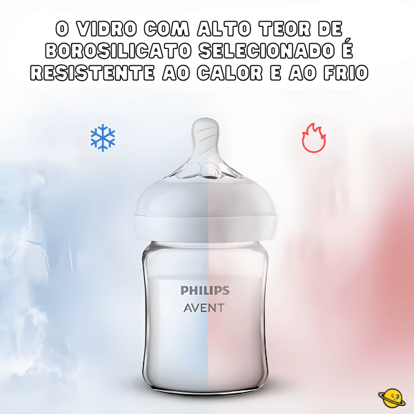Mamadeira AVENT de Vidro Resistente (Anti-cólica)