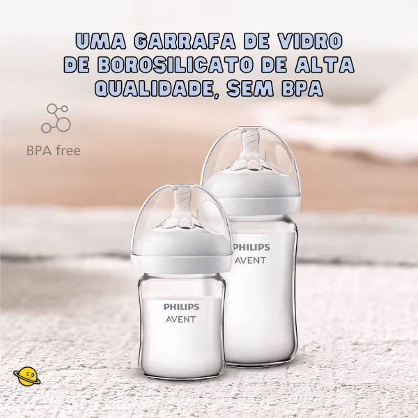 Mamadeira AVENT de Vidro Resistente (Anti-cólica)