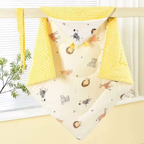 Manta e Cobertor Sunshine (2 em 1) com Capuz de Inverno Brincarzi