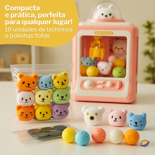 Máquina de Pelúcia Brinquedo Brincarzi