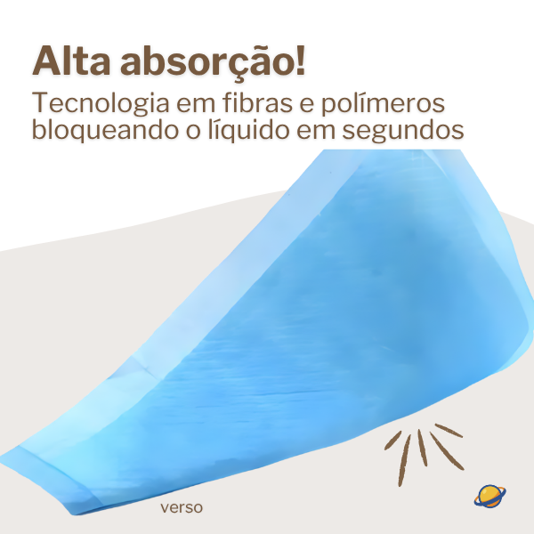 Papel Absorvente Descartável Protetor para Troca e Urina