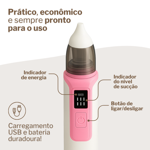 Aspirador Nasal Elétrico Brincarzi