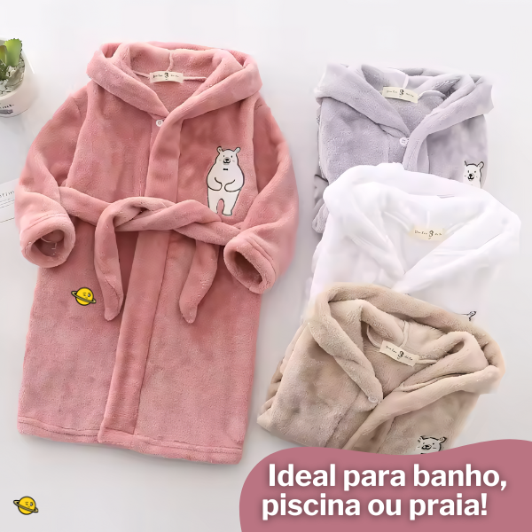 Roupão de Banho com Capuz Sweethome Brincarzi