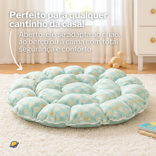 Ninho Aconchego Regulável de Algodão + Almofada Brincarzi