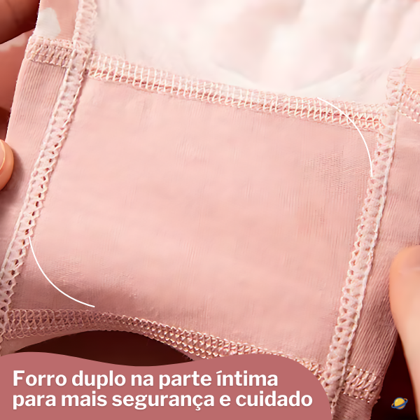 Kit de Calcinhas Infantis Boxer CuteJoy – 4 Peças