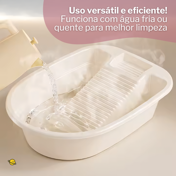 Mini Tanque Portátil com Esfregador Embutido CleanBox