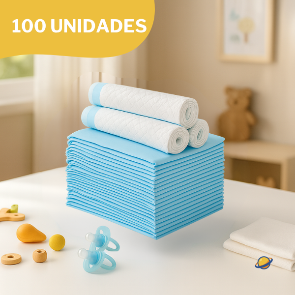 Papel Absorvente Descartável Protetor para Troca e Urina