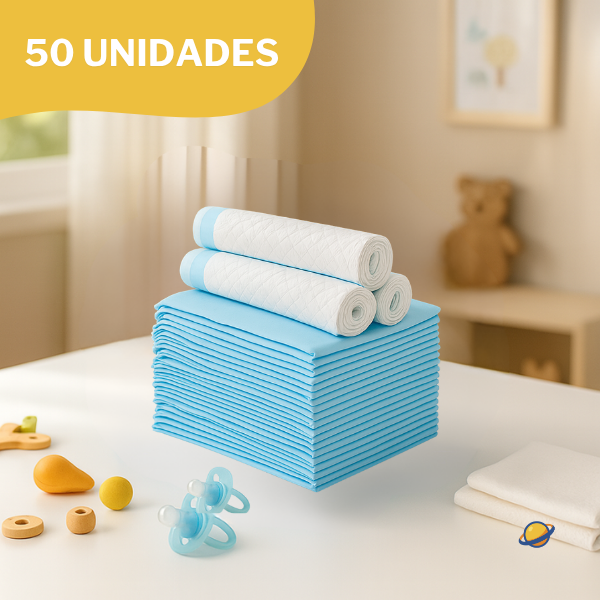 Papel Absorvente Descartável Protetor para Troca e Urina