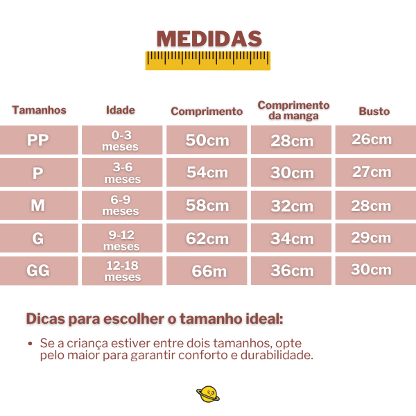 Macacão Cotton em Malha Suave de Botão Brincarzi