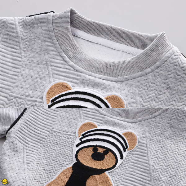 Traje Conjunto de Inverno Algodão Bear (Suéter e Calça) Brincarzi