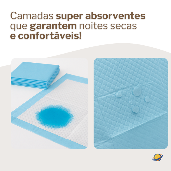 Papel Absorvente Descartável Protetor para Troca e Urina