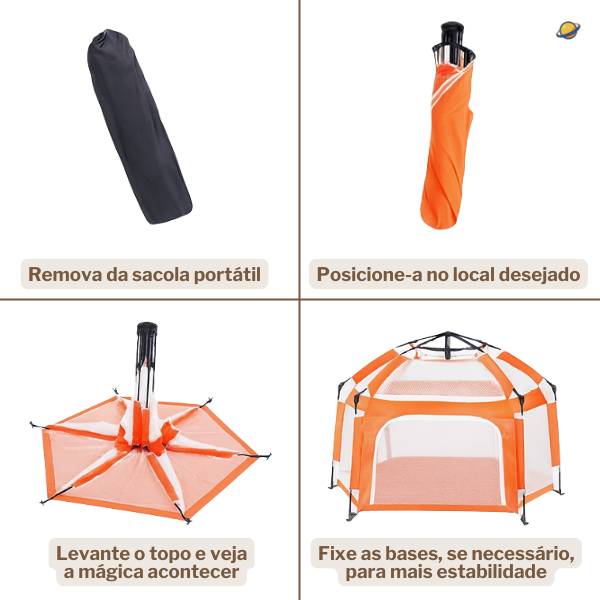 Tenda Barraca Infantil Portátil Abertura Automática