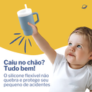 Copo de Silicone com Canudo Anti Derramamento