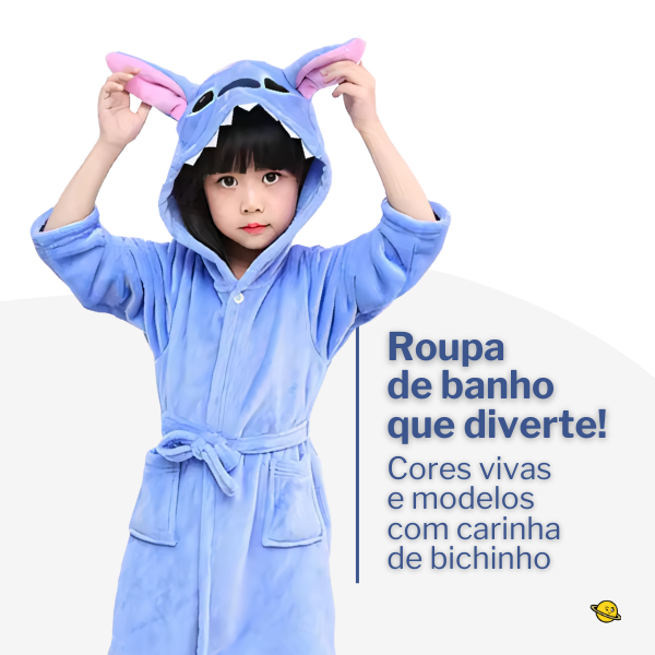 Roupão de Banho com Capuz Sweethome Brincarzi