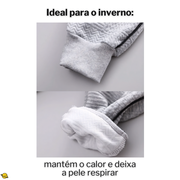 Traje Conjunto de Inverno Algodão Bear (Suéter e Calça) Brincarzi
