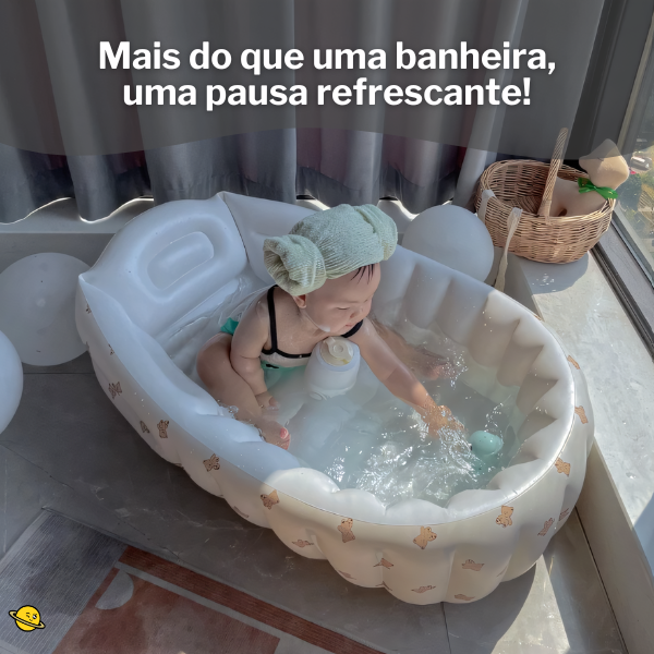 Banheira Inflável Dobrável Infantil Brincarzi