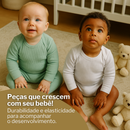 Kit 10 Peças - Conjunto Body Manga Longa + Calça (100% Algodão) Brincarzi